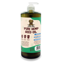 True Dog Hemp Oil for Dogs - Natural Dog & Cat Feed Supplement with omega 3, 6, 9 support hip, joint & dog calming- 100% Pure Cold Pressed (
