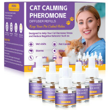 Jeweeio 6 Cat Pheromone Calming Diffuser Refills, Relieve Anxiety, Reduce Fighting, Spraying & Scratching, Advanced Odorless Safe Relaxation Solution