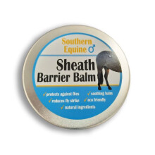 Southern Equine Sheath Barrier Balm, Fly Strike, Fly Protection, Sheath Cleaning Natural Eco Friendly, Blue, White, Yellow