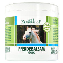 Kräuterhof Horse Balm Cools and Revitalises Precious Herbal Extracts from Horse Chestnut Arnica Rosemary and Mint Oil 500 ml Tub Sealed with