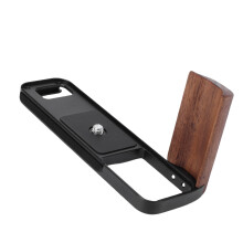 Holz-Handgriff L-Bügel für Fujifilm X E5 Kamera aus Aluminiumlegierung Schwarz