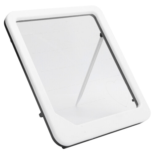 LED Writing Board for Kids, 20x23cm, White, Drawing & Learning