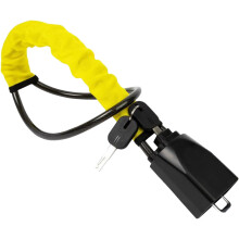 Steering Wheel Anti-Theft Seat Belt Lock Security Device Braided Steel Wire Cable with Protective Sleeve for Cars and Vans Includes Three Keys
