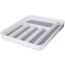 Large Cutlery Tray 41cm x 33cm Kitchen Drawer Organiser Polypropylene Plastic Utensil Storage Insert for Spoons Forks and Knives