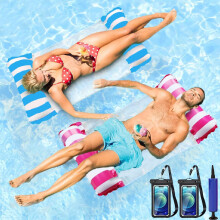 2-Pack 4-in-1 Pool Float Hammock