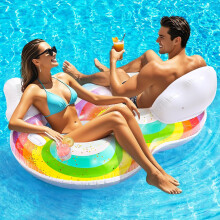 2-Person Inflatable Pool Float