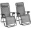 Set of 2 Folding Zero Gravity Chairs 1