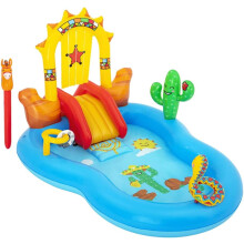 Inflatable Cowboy Play Center Pool & Slide