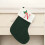 Tissu pour bas de Noël verts 7,9 x 5,9 pouces 3
