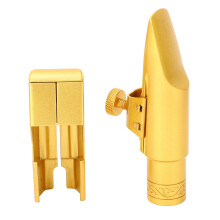 Gold Plated Brass 8C Alto Sax Mouthpiece E Flat Replacement