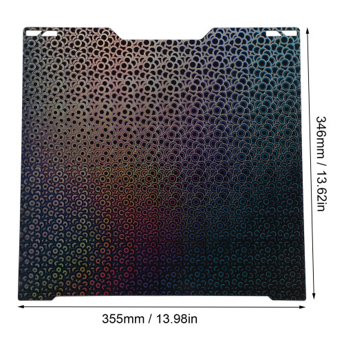 PEK H5H 346x355mm 3D-Druckbettabdeckung, flexibel 1