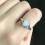 Δαχτυλίδι αρραβώνων Love Heart Fire Opal από ασήμι για γυναίκες 8