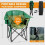 Oversized Heated Camping Chair 400 lbs capacity USB heating 2