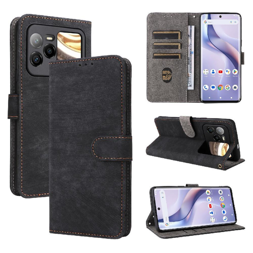 Case For Blu Bold N4 Card Slots Cover Magnetic Closure Flip Folio Wallet Rfid Blocking Pu Leather 764563215607
