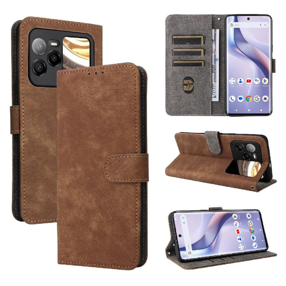 Case For Blu Bold N4 Card Slots Cover Magnetic Closure Flip Folio Wallet Rfid Blocking Pu Leather 764563215560