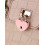 Mini hjerteformede metalhængelåsesæt 2 stk. pink 5