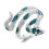 Vintage Snake Adjustable Ring 925 Silver One Size 7
