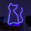 Cat Shaped Neon Light LED Decor, 23.5cm Blue, USB/Battery Powered 2