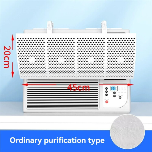 Universal Window Air Conditioner Windshield Adjustable Wind Direction Purification with Filter Filter Cotton 1