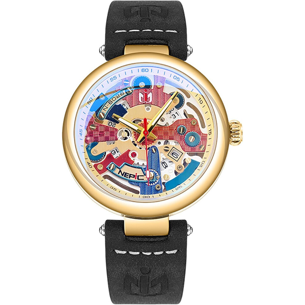 Men Watch Dial Hollow Out Wristwatch Waterproof Watches Light 6953698779717