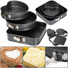 3PK Springform Cake Tins Non Stick Bake Set