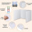 Set of 24 Plastic Study Partitions Ideal for School and-Black 2