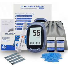 Blood Glucose Monitors Kit with 50 Strips 50 Lancets Code Free Diabetes Test Meter Blood Sugar Monitor Meter