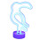 Bird Shape Neon Light Desktop Night Light USB/Battery Powered Blue 3