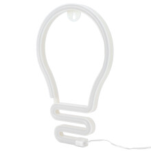 Bulb Shape Neon Light LED Sign for Wall Decor, 25.5cm, Blue