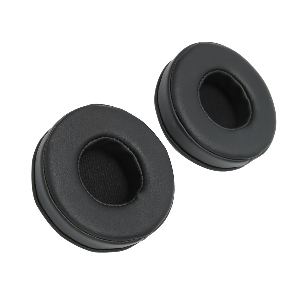 2Pcs 85Mm Ear Pad Replacement For Headphones, Sponge & Leather Black 4671358974723