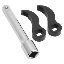 3 Pcs Pry Bar Wrench Adapter Set 1/2 Inch Drive 65 Steel