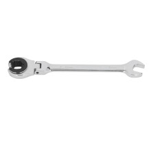 17mm Ratcheting Open End Wrench 8.5in Cr V Steel Flexible Dual Use