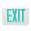 Green LED Exit Sign 3W Emergency Light IP30 3h Battery 1