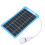 Portable Blue Solar Panel with Light Handle 5V 5W USB Charger 1