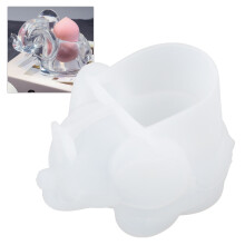Elephant Shape Silicone Epoxy Mold 123x96x83mm for DIY Crafts