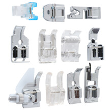 11Pcs Sewing Machine Presser Feet Set Stainless Steel Multifunctional 505A
