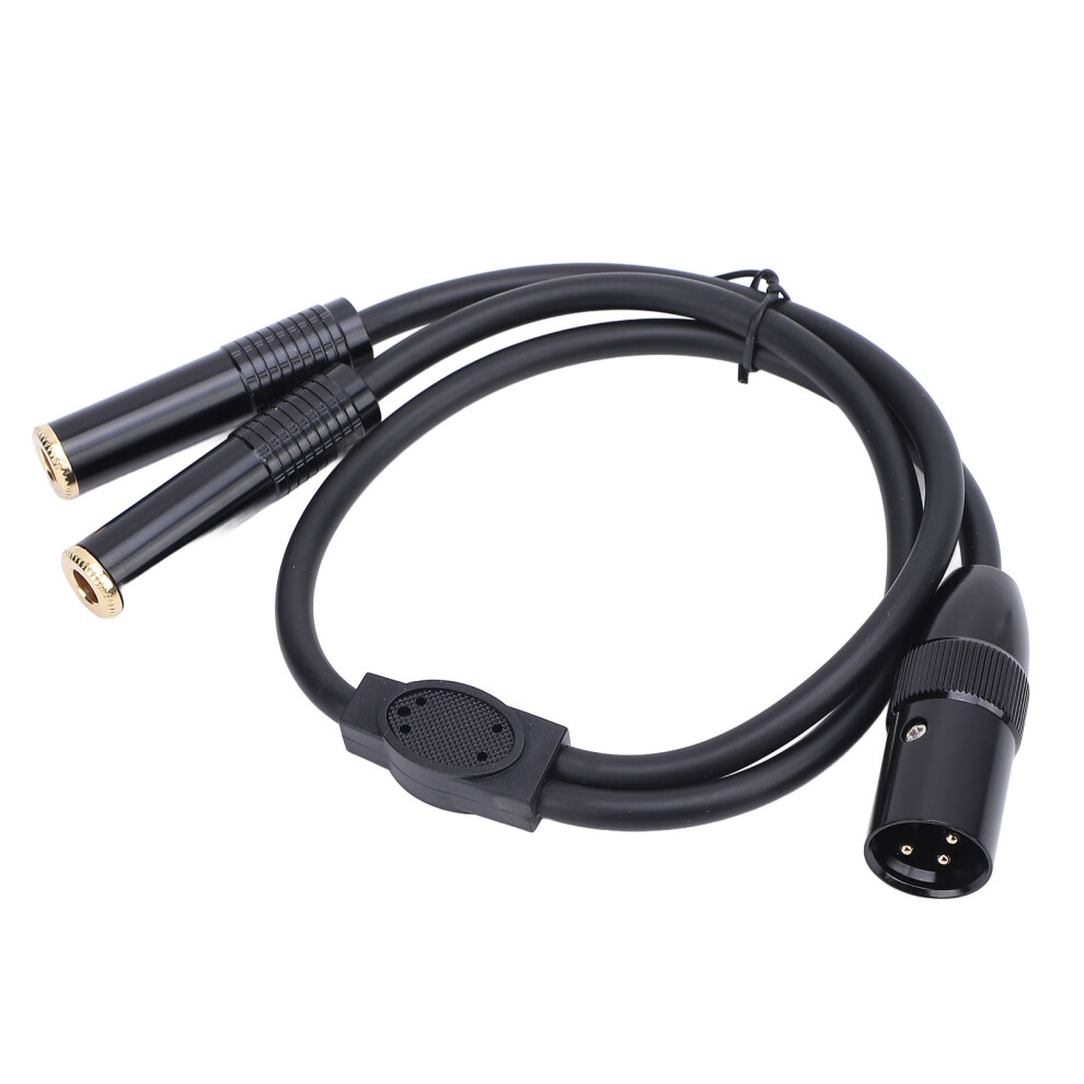Xlr Male To Dual 6.35Mm Stereo Y Splitter Cable 0.5M 4921391837852