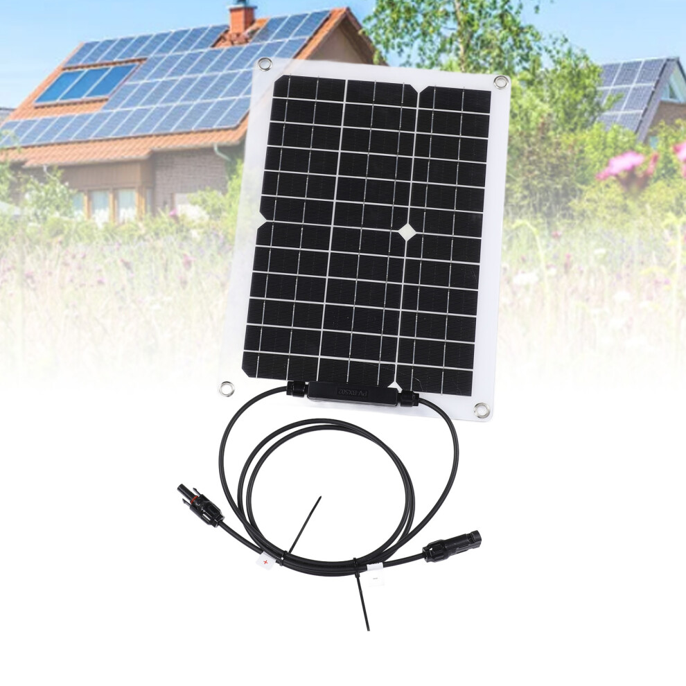 15W 18V Monocrystalline Solar Panel & Controller Kit For Rv Boat 8461391838856