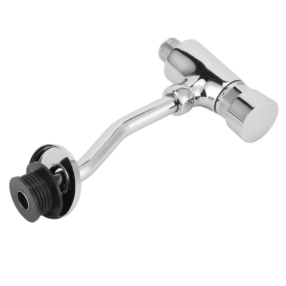 G1/2 Copper Wall-Mount Urinal Flush Valve Set With Chrome Finish 6941391838992