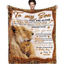 Romantic Throw Blanket for Wife Grey 130x150cm