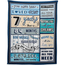 Super Soft 50"x60" Birthday Blanket for 19-Year-Old Boy – Heartwarming Digital Design, Ideal Gift, Compatible with All Beds