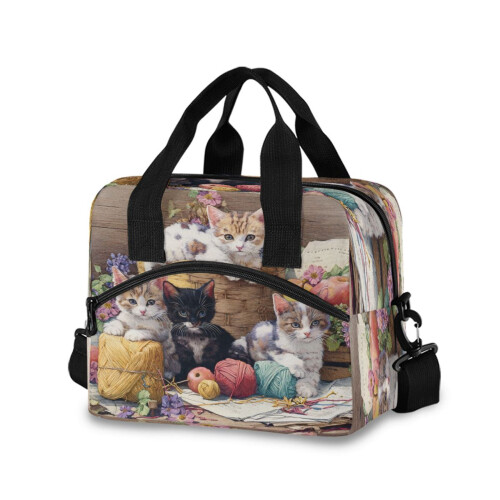 Insulated Crossbody Lunch Bag 10L with Adjustable Strap