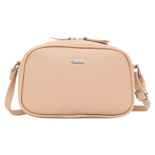 Sac à maquillage bandoulière pour femme, petit modèle, en cuir végétalien