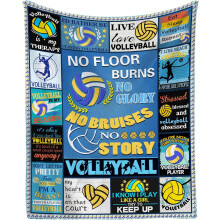 Volleyball Blanket 60"x50" – Gifts for Teen Girls, Players & Coaches – Volleyball Gifts Compatible with Team Spirit