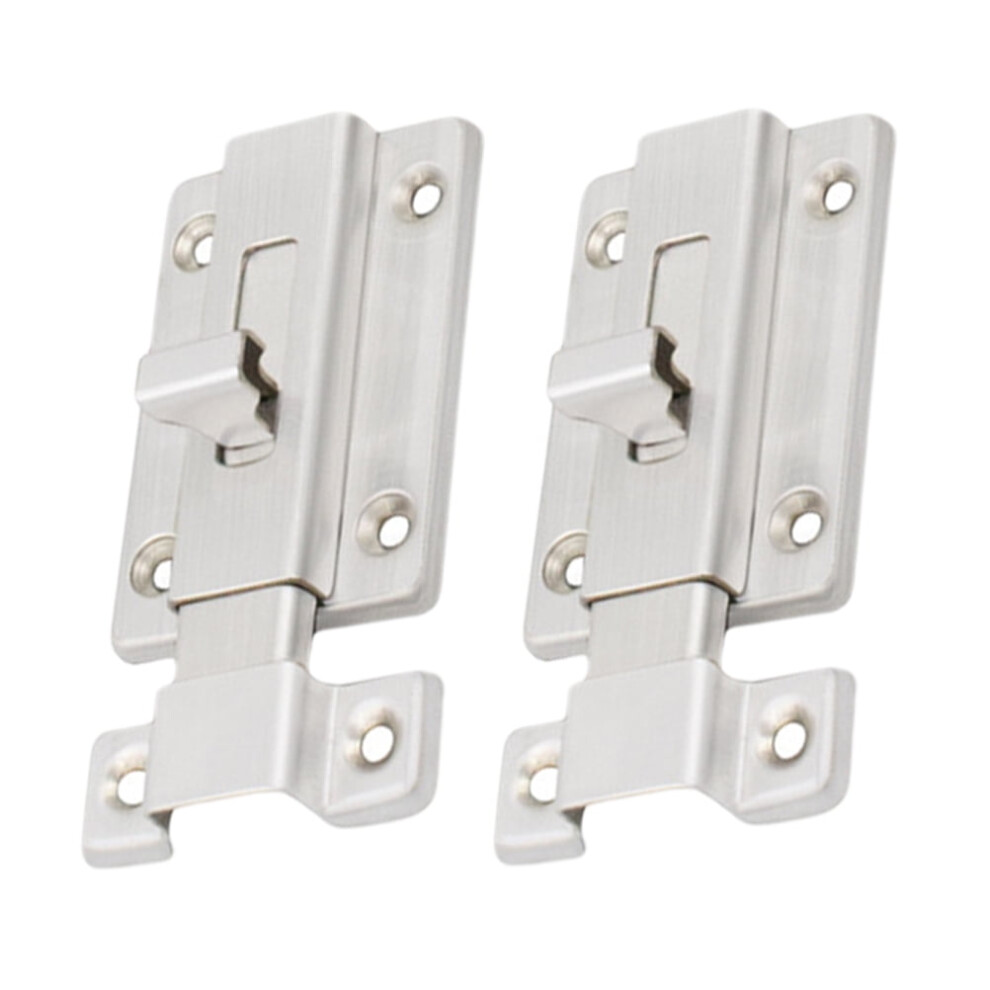 2 Pcs Stopper Gate Lock Anti-Theft Latch Sliding Door 9448483110426