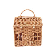 Wicker Suitcase Rattan Basket with Handle 1 Piece