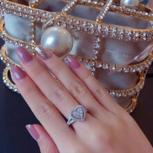925 Sterling Silver Heart Ring for Women 2025 Fashion cubic Zirconia Engagement Rings Promise Wedding Jewelry Gift for Her