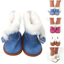 pantofi de iarnă cu sclipici pentru păpuși de 18", cizme strălucitoare și accesorii – Compatibili cu American Girl