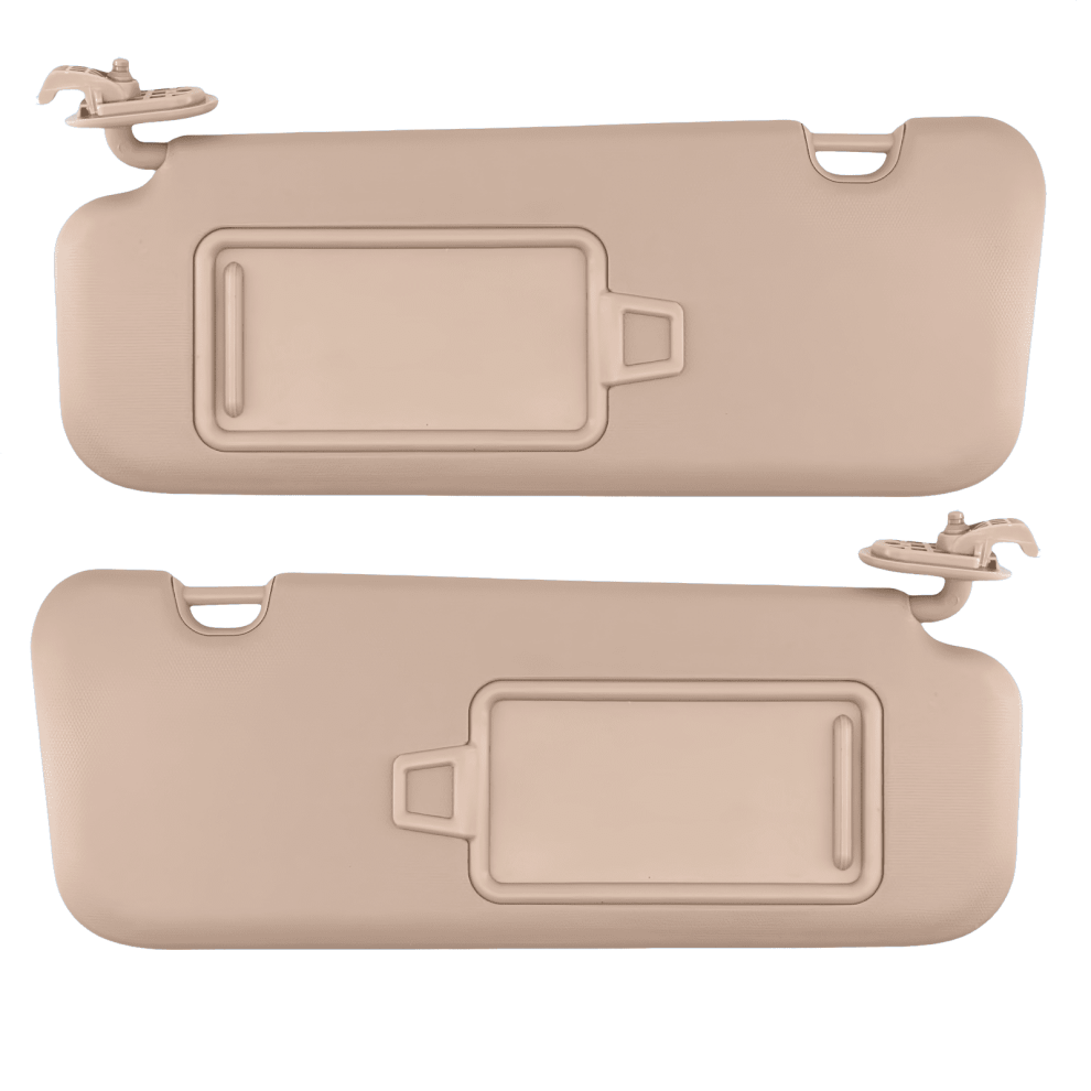 Passenger Side And Driver Side Sun Visor For Hyundai Elantra 2016 2017 2018 2019 With Vanity Mirror Replacement Oem 85210-F0100ttx- Beige 9489952732077