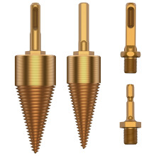Firewood Drill Bit Set – Anti-Slip, Compatible with Wood Splitters, Efficient for Firewood Splitting